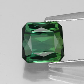 1.76 ct Green Tourmaline Gemstone, Tourmaline Gem in Octagon / Scissor Cut Shape for Sale.