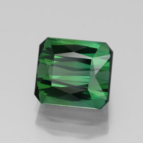 2.51 ct Green Tourmaline Stone, Natural Tourmaline in Octagon / Scissor Cut Shape for Sale