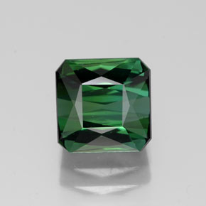 2.50 ct Green Tourmaline Gemstone, Tourmaline Gem in Octagon / Scissor Cut Shape for Sale.