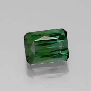 1.73 ct Green Tourmaline Gemstone, Tourmaline Gem in Octagon / Scissor Cut Shape for Sale.