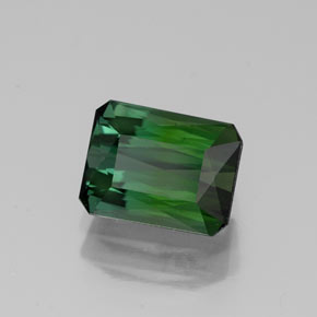 1.73 ct Green Tourmaline Stone, Natural Tourmaline in Octagon / Scissor Cut Shape for Sale