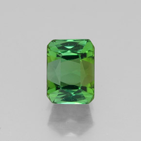 1.11 ct Green Tourmaline Gemstone, Tourmaline Gem in Octagon / Scissor Cut Shape for Sale.