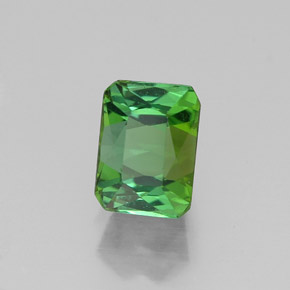 1.11 ct Green Tourmaline Stone, Natural Tourmaline in Octagon / Scissor Cut Shape for Sale