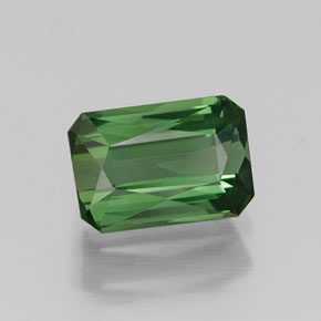 1.00 ct Green Tourmaline Gemstone, Tourmaline Gem in Octagon / Scissor Cut Shape for Sale.