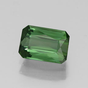 1.00 ct Green Tourmaline Stone, Natural Tourmaline in Octagon / Scissor Cut Shape for Sale
