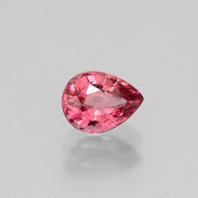0.60 ct Pink Tourmaline Stone, Natural Tourmaline in Pear Facet Shape for Sale