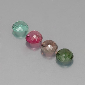 Tourmaline Gemstone in 4.5 mm Size for Sale, Tourmaline Stone in Multicolor Color