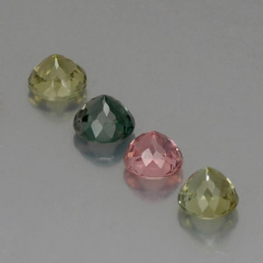 Tourmaline Gemstone in 5 mm (calibrated) Size for Sale, Tourmaline Stone in Multicolor Color