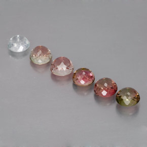 Tourmaline Gemstone in 5.5 mm Size for Sale, Tourmaline Stone in Multicolor Color