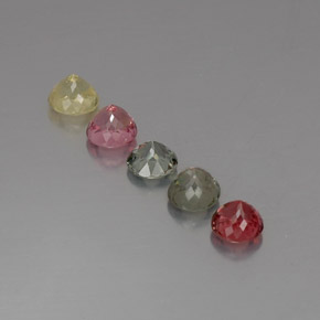 Tourmaline Gemstone in 5.3 mm Size for Sale, Tourmaline Stone in Multicolor Color