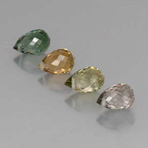 Tourmaline Gemstones in 5.9 x 3.8 mm Size for Sale, Tourmaline Stones in Multicolor Color
