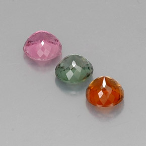 Tourmaline Gemstone in 4.6 mm Size for Sale, Tourmaline Stone in Multicolor Color