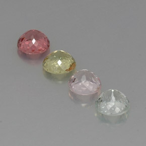 Tourmaline Gemstone in 5.3 mm Size for Sale, Tourmaline Stone in Multicolor Color
