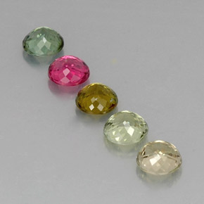 Tourmaline Gemstone in 4.7 mm Size for Sale, Tourmaline Stone in Multicolor Color