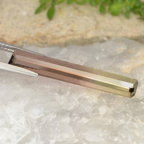 Tourmaline Gemstone in 26.8 x 4.9 mm Size for Sale, Tourmaline Stone in Bi-color Color