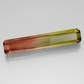 13.96 ct Bi-color Tourmaline Stone, Natural Tourmaline in Octagon / Scissor Cut Shape for Sale