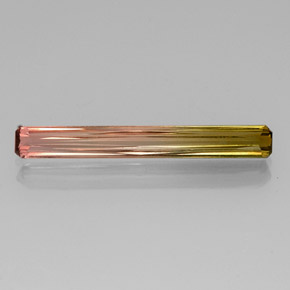 2.86 ct Bi-color Tourmaline Gemstone, Tourmaline Gem in Octagon / Scissor Cut Shape for Sale.