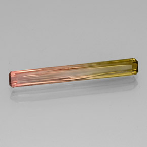 2.86 ct Bi-color Tourmaline Stone, Natural Tourmaline in Octagon / Scissor Cut Shape for Sale