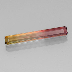 2.37 ct Bi-color Tourmaline Stone, Natural Tourmaline in Octagon Facet Shape for Sale