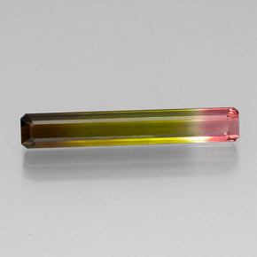 5.66 ct Multicolor Tourmaline Gemstone, Tourmaline Gem in Octagon Facet Shape for Sale.