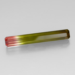5.07 ct Multicolor Tourmaline Stone, Natural Tourmaline in Octagon Facet Shape for Sale