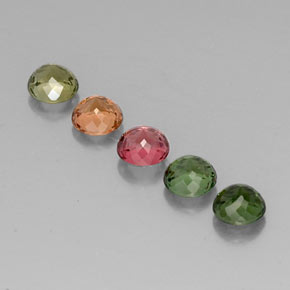 Tourmaline Gemstone in 5 mm (calibrated) Size for Sale, Tourmaline Stone in Multicolor Color