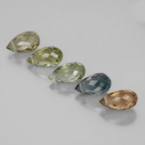 Tourmaline Gemstones in 7 x 4 mm Size for Sale, Tourmaline Stones in Multicolor Color