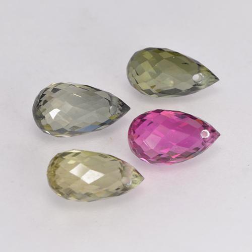 Tourmaline Gemstones in 7 x 4 mm Size for Sale, Tourmaline Stones in Multicolor Color
