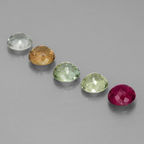 Tourmaline Gemstone in 4.7 mm Size for Sale, Tourmaline Stone in Multicolor Color