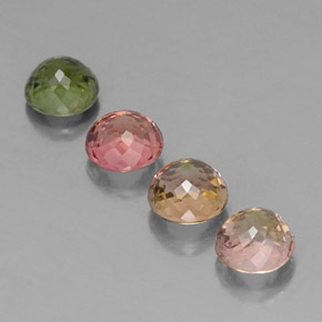 Tourmaline Gemstone in 5.8 mm Size for Sale, Tourmaline Stone in Multicolor Color