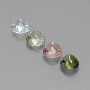 Tourmaline Gemstone in 4.7 mm Size for Sale, Tourmaline Stone in Multicolor Color