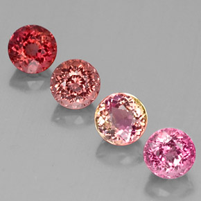 3.35 ct Multicolor Tourmaline Gemstone, Tourmaline Gem in Round Facet Shape for Sale.