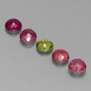 Tourmaline Gemstone in 4.8 mm Size for Sale, Tourmaline Stone in Multicolor Color