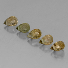 Multicolor Tourmaline Gem - 0.4ct Briolette with Hole (ID: 335519)
