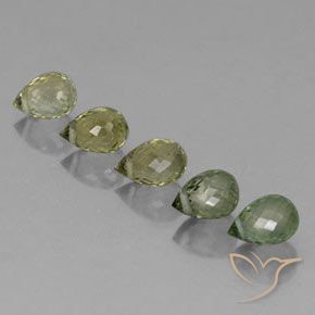 Tourmaline Gemstones in 5.7 x 3.9 mm Size for Sale, Tourmaline Stones in Light Forest Green Color