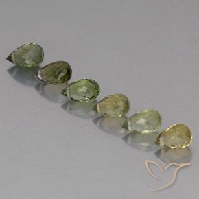 Tourmaline Gemstones in 6.3 x 3.9 mm Size for Sale, Tourmaline Stones in Light Forest Green Color