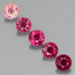 2.06 ct Multicolor Tourmaline Gemstone, Tourmaline Gem in Round Facet Shape for Sale.