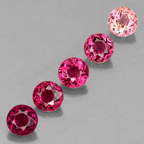 2.06 ct Multicolor Tourmaline Stone, Natural Tourmaline in Round Facet Shape for Sale