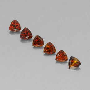 1.48 ctw Multicolor Tourmaline Gemstones, Tourmaline Gems in Trillion Facet Shape for Sale.