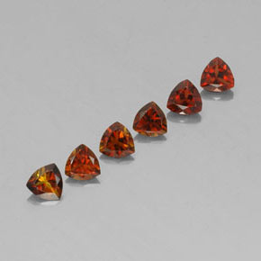 1.48 ctw Multicolor Tourmaline Stones, Natural Tourmaline in Trillion Facet Shape for Sale