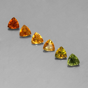 1.32 ct Multicolor Tourmaline Gemstone, Tourmaline Gem in Trillion Facet Shape for Sale.