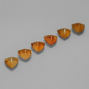Tourmaline Gemstone in 4 x 4 mm (calibrated) Size for Sale, Tourmaline Stone in Yellow Orange Color