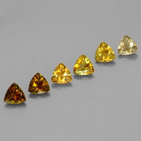 1.35 ct Multicolor Tourmaline Stone, Natural Tourmaline in Trillion Facet Shape for Sale