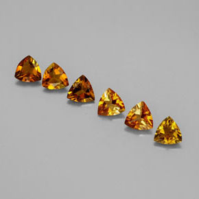 1.04 ct Orange Tourmaline Gemstone, Tourmaline Gem in Trillion Facet Shape for Sale.