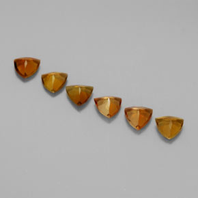 Tourmaline Gemstone in 4 x 4 mm (calibrated) Size for Sale, Tourmaline Stone in Yellow Orange Color