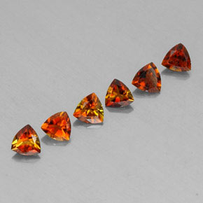 1.30 ct Multicolor Tourmaline Stone, Natural Tourmaline in Trillion Facet Shape for Sale