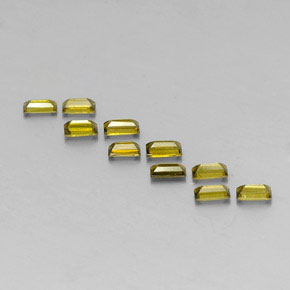 Tourmaline Gemstone in 4.1 x 2 mm Size for Sale, Tourmaline Stone in Yellowish Green Color