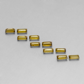 Tourmaline Gemstone in 4.1 x 2.1 mm Size for Sale, Tourmaline Stone in Yellowish Green Color