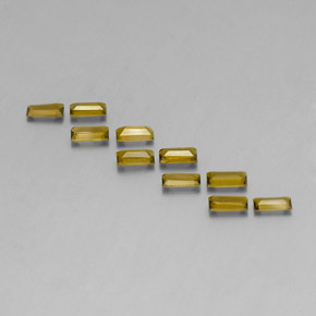 Tourmaline Gemstone in 4.3 x 2.2 mm Size for Sale, Tourmaline Stone in Yellowish Green Color