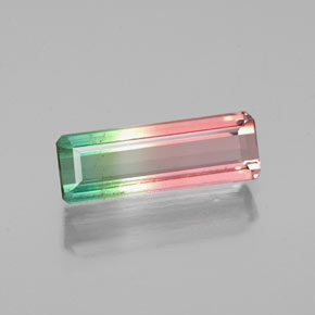 1.14 ct Multicolor Tourmaline Gemstone, Tourmaline Gem in Octagon Facet Shape for Sale.